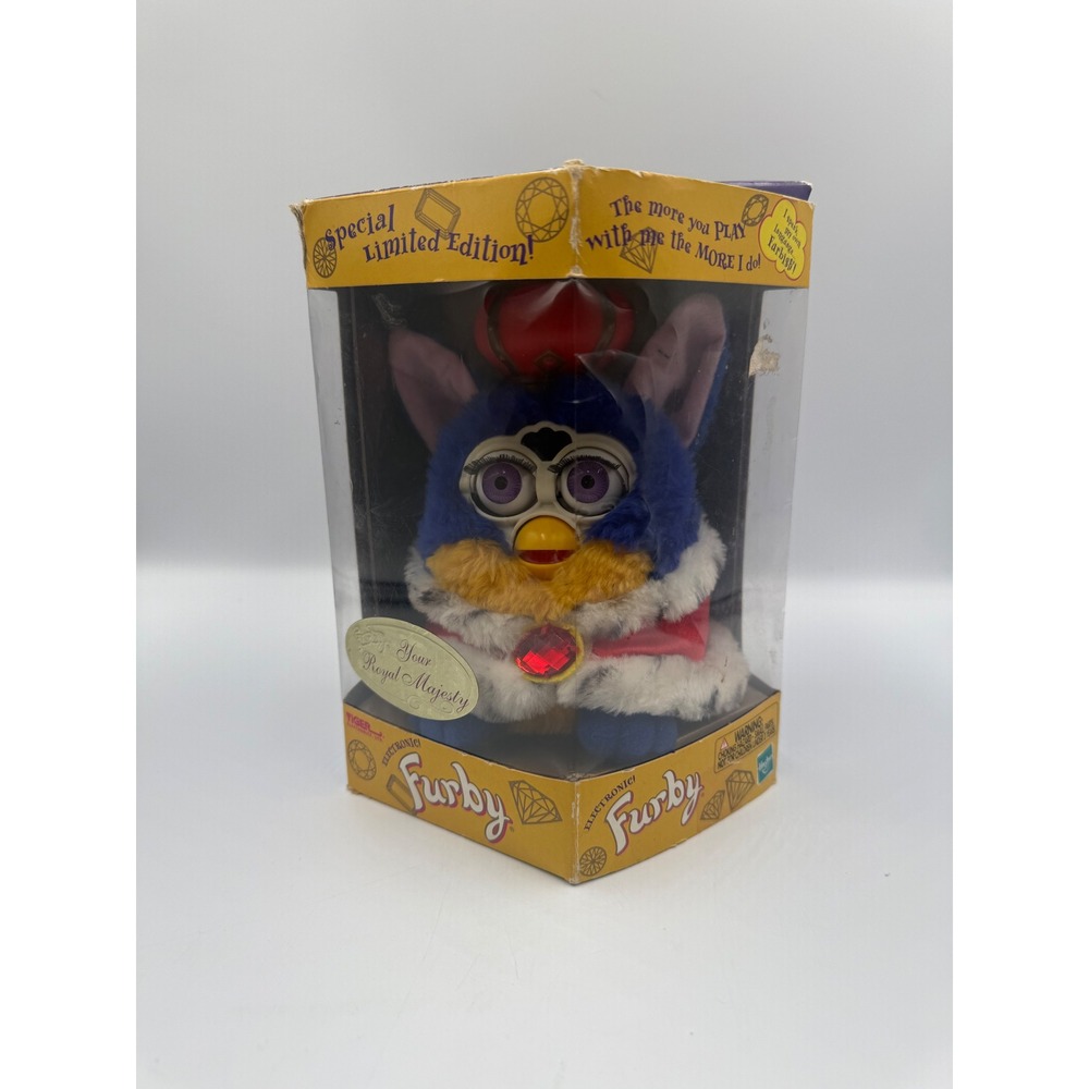 VTG Tiger Electronics Furby Your Royal Majesty Limited Edition 1998 Boxed Works